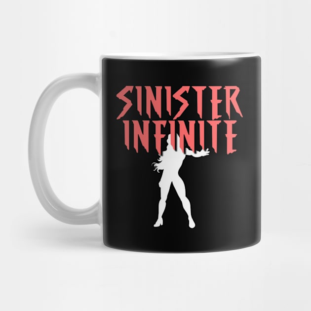 SINISTER INFINITE Female (White Silhouette) by Zombie Squad Clothing